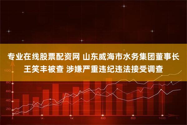 专业在线股票配资网 山东威海市水务集团董事长王笑丰被查 涉嫌严重违纪违法接受调查